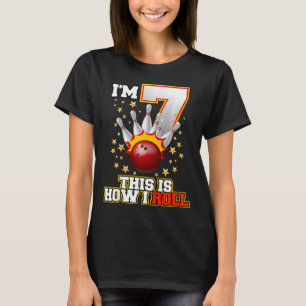 Camiseta Crianças que tenho 7 anos É assim que eu faço o an