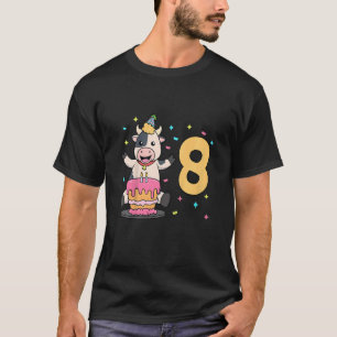 Camiseta Crianças que tenho 8 anos com aniversário de crian