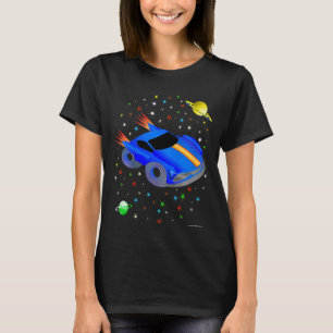 Camiseta Crianças RACE CAR ROCKET em ciências espaciais J Ú