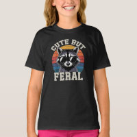 Crianças Racoon Tee Cute Mas Feral