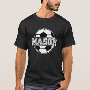Camiseta Crianças, Rapaz do Futebol, Mason, Aniversário, Bo