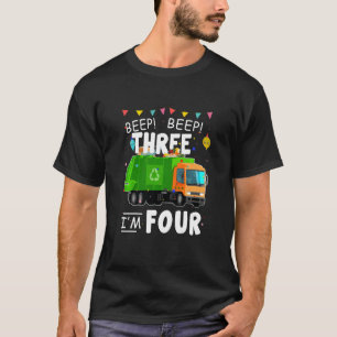 Camiseta Crianças Reciclagem, tenho 4 anos de caminhonete d