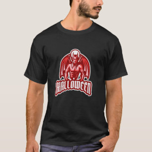 Camiseta Crianças Red Girls Halloween Halloween Halloween