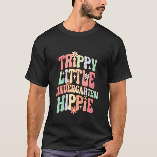 Camiseta Crianças Retro Jardim de Infância Trippie Pequenas (Frente)