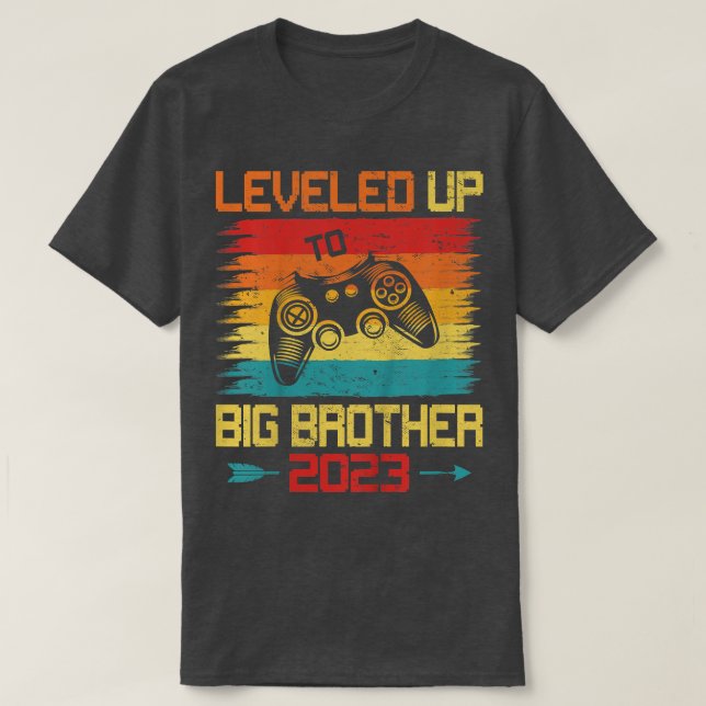 Camiseta Crianças Retro Levadas Até Grau De Grau Grande Irm (Frente do Design)