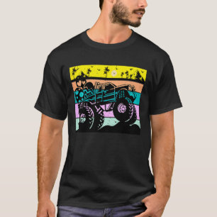 Camiseta Crianças Retro Monster Truck Felz pascoa
