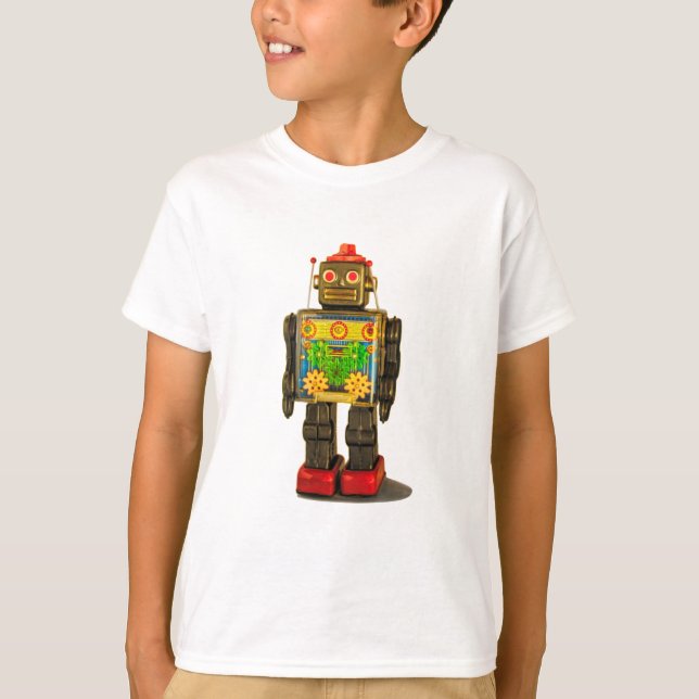 CAMISETA CRIANÇAS RETRO ROBOT T SHIRT (Frente)