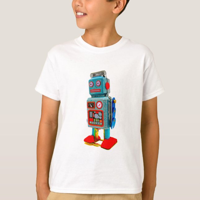 CAMISETA CRIANÇAS RETRO ROBOT T SHIRT (Frente)