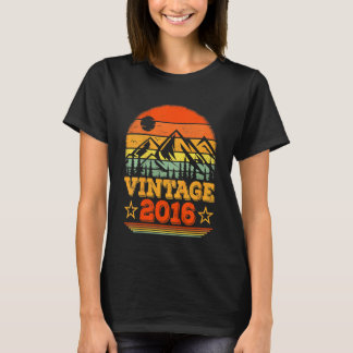 Camiseta Crianças Retro Sunset 6 Anos Vintage 2016 6 Bir
