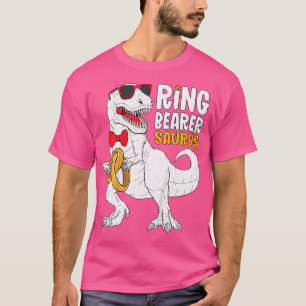 Camiseta Crianças Ring Bearer Surus Shirt Boys T Rex Weds R