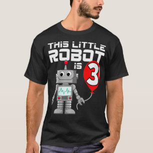 Camiseta Crianças Robôs Robôs Robôs Robôs Science Robôs, 3 