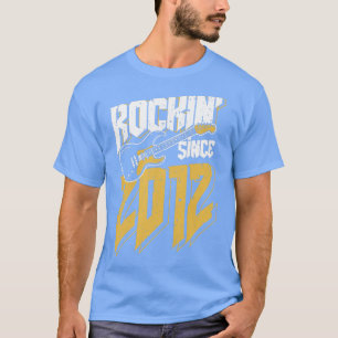 Camiseta Crianças Rockin' desde 2012 Vintage Rock Music Fan