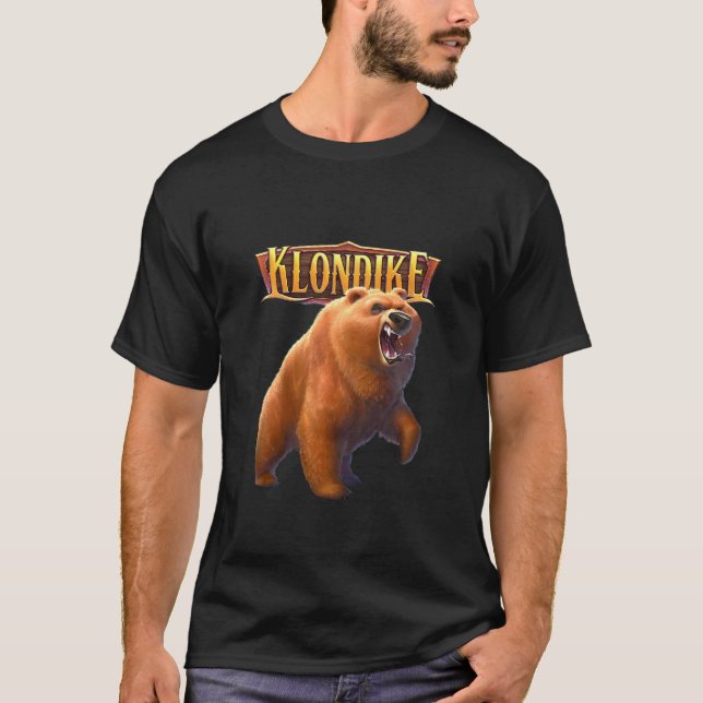 Camiseta Crianças Rowdy Grizzly Bear (Frente)