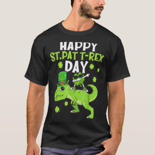 Camiseta Crianças Ruas Felizes Pão no T Rex Day Dinossauro