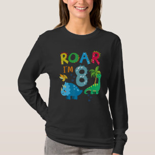 Camiseta Crianças rugem, eu sou o oitavo aniversariante