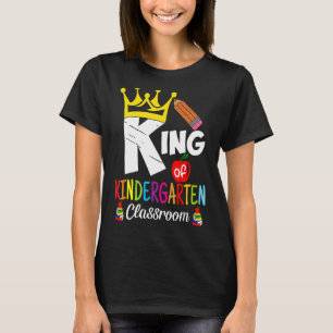 Camiseta Crianças Sala de Aula Rei do Jardim de Infância Pr