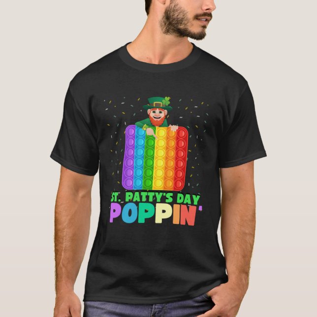 Camiseta Crianças São Patricinhos Pop De Fidget Toy Leprech (Frente)