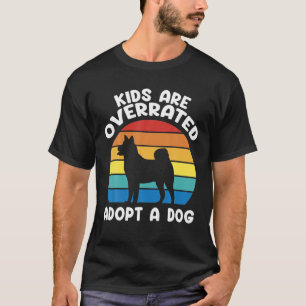 Camiseta Crianças São Sobrevalorizadas Adotam Um Cão Engraç