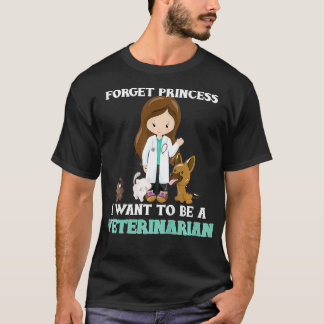 Camiseta Crianças se esqueçam que quero ser veterinário