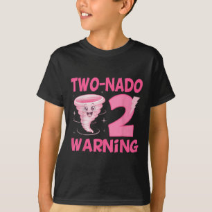 Camiseta Crianças, segundo aniversário de Advertência de Do