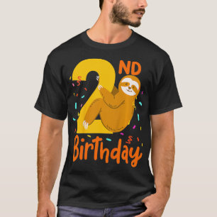 Camiseta Crianças segundo aniversário Lama Dois Anos