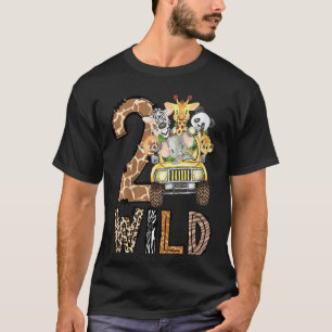 Camiseta Crianças segundo aniversário Safari Dois Jardim Zo