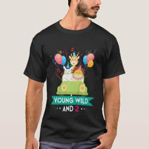 Camiseta Crianças Selvagens jovens e Zoológico de Festa de