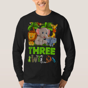 Camiseta Crianças Selvagens Três Jardins de Aniversário de