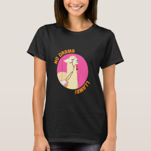 Camiseta Crianças Sem Drama Llama Colorido