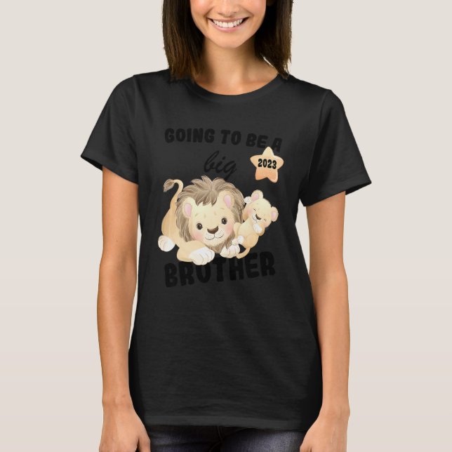 Camiseta Crianças, serei um grande irmão 2023 anunciando (Frente)