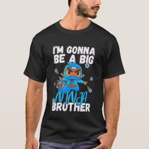 Camiseta Crianças, serei um grande irmão Ninja novo.