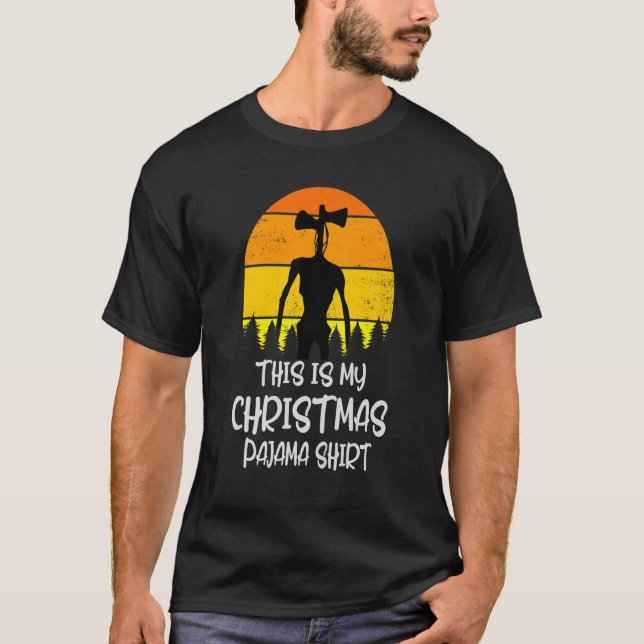 Camiseta Crianças Siren Cabeça Figurino para Crianças Menin (Frente)