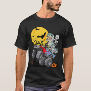 Camiseta Crianças Skeleton Monster Truck Moon Todd