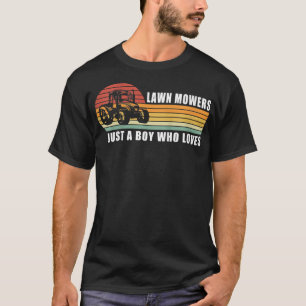 Camiseta Crianças só um garoto que ama o gramado do gramado