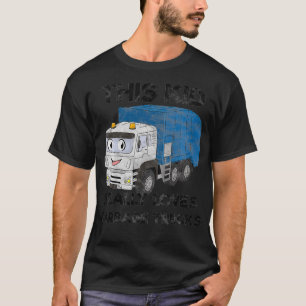 Camiseta Crianças sorriem lixo Caminhão Garoto Reciclagem D