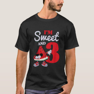 Camiseta Crianças, sou doce e melancia de 3 anos, Melão 3.