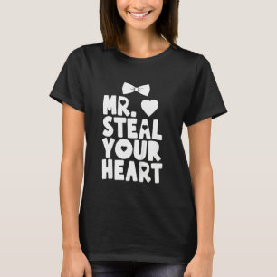 Camiseta Crianças Sr. Rouba Seu Coração Para Meninos Bebês