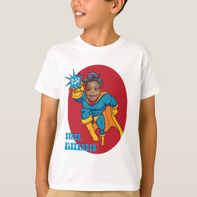 Camiseta Crianças Super Especiais 🌟 Grande Super-Herói (Frente)