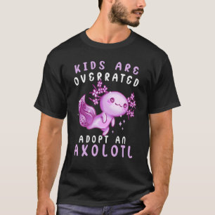Camiseta Crianças superestimadas adotam um anfíbio Axolotl