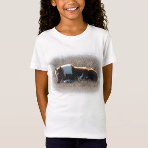 Camiseta Crianças superiores com imagem bonito do pônei