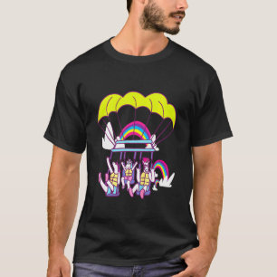 Camiseta Crianças surfando candeeiros Unicórnios Óculos sol