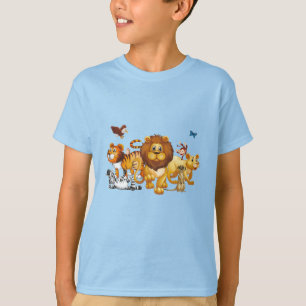 Camiseta Crianças T-Shirt Animal Friends