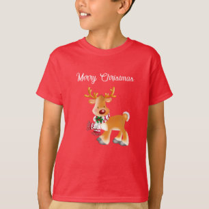 Camiseta Crianças T-Shirt Holiday Rudolph