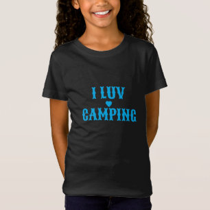 Camiseta Crianças T-Shirt I Luv Camping