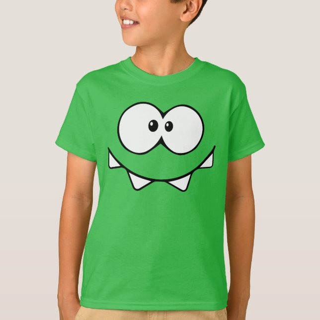 Camiseta Crianças T-Shirt Om Nom Face (Frente)