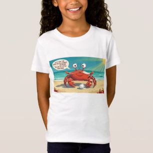 Camiseta Crianças T-Shirt - "Por que o caranguejo não compa