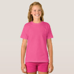Camiseta Crianças, T-Shirt Rosa / Personalizar<br><div class="desc">Crianças, T-Shirt: Crie Sua Camiseta personalizada com texto. Ajustes fáceis (botão Editar Design) adicionando mais texto, cores de fundo ou mais imagens.</div>