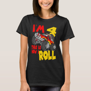 Camiseta Crianças, tenho 4 anos, é assim que eu faço o Mons