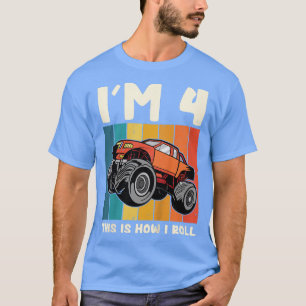 Camiseta Crianças, tenho 4 anos, é assim que eu faço o Mons