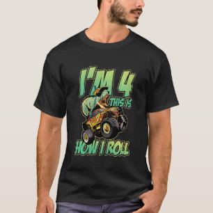 Camiseta Crianças, tenho 4 anos, é assim que eu faço o Mons